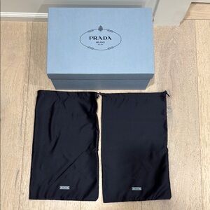 Prada Navy Dust Bags with Box